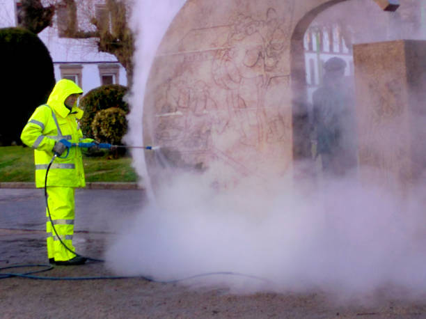Garage Pressure Washing in Darien Downtown, CT